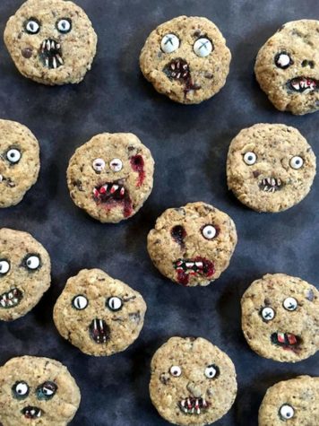 Creepy Chocolate Chip Cookies