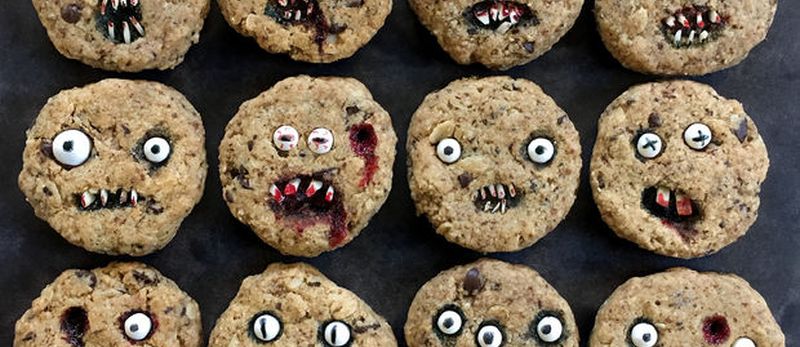 Creepy Chocolate Chip Cookies