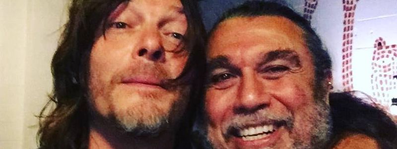 The Walking Dead star Norman Reedus aka Daryl Dixon rocks with Anthrax and Slayer