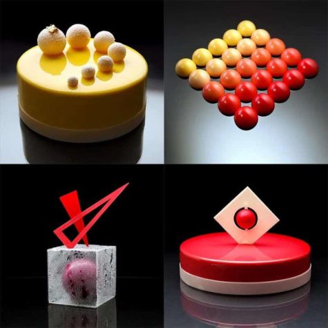 Dinara Kasko vyrábí geometrické dortové umění