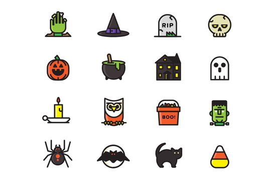 Najlepsze zestawy ikon na Halloween