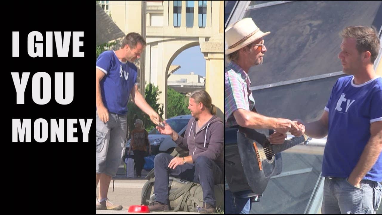 I Give You Money: Rémi Gaillard verschenkt 500 € an zufällig ausgewählte Menschen