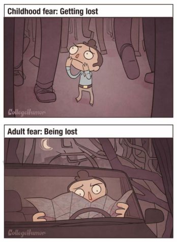 Lapsuuden pelot verrattuna aikuisten pelkoihin