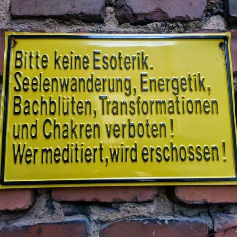 Wer meditiert wird erschossen!