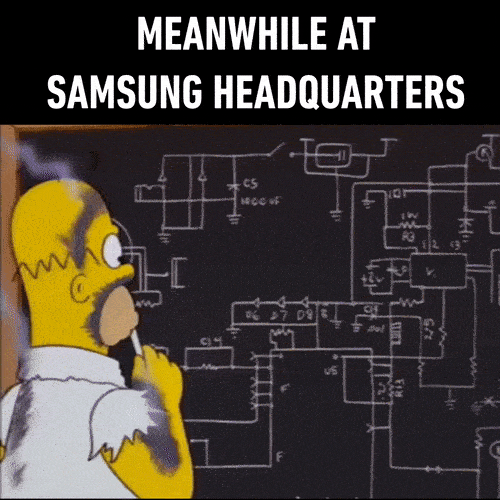 Pendant ce temps au siège de Samsung