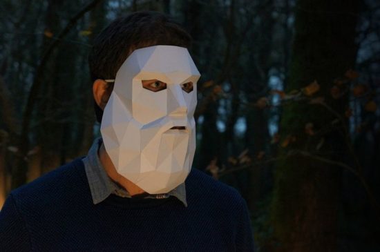 Halloween-Masken aus Papier