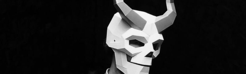 Halloweenske papierové masky