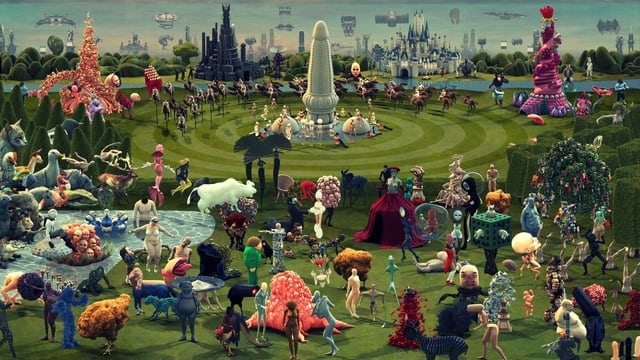 "Der Garten der Lüste" von Hieronymus Bosch zeitgenössisch animiert