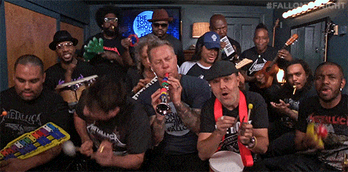 Enter Sandman auf Kinder-Instrumenten - Metallica ft. Jimmy Fallon & The Roots