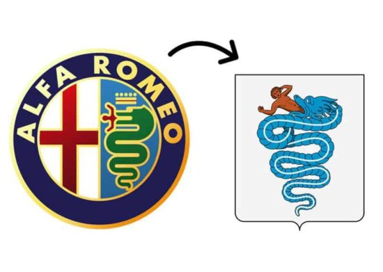 Das Schlüsselelement des Logos des italienischen Automobilherstellers ist eine Schlange, die einen Mann frisst