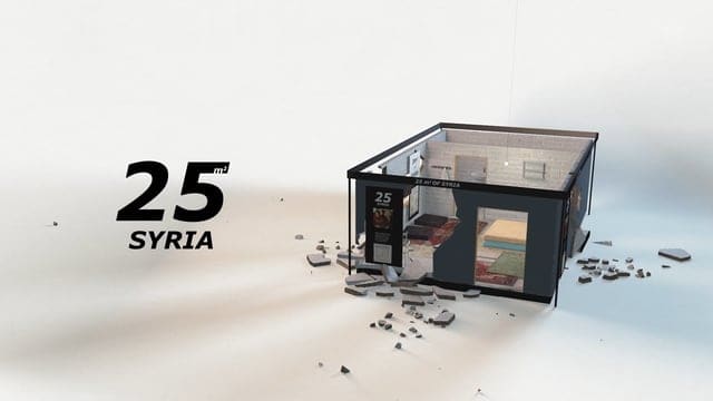 IKEA osoittaa, kuinka kymmenen hengen perhe asuu Syyriassa