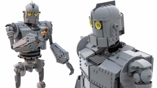 Der Gigant aus dem All gemacht aus Lego