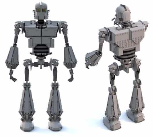 Der Gigant aus dem All gemacht aus Lego