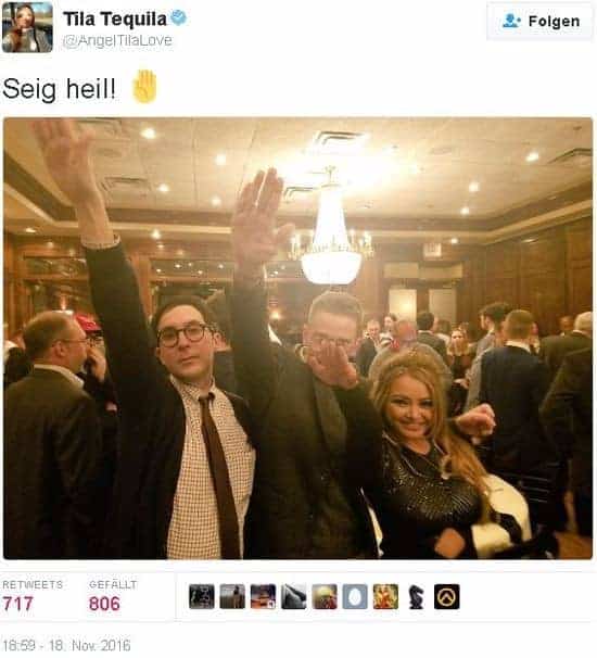 Pozdravljeni Trump! Pozdravljeni naši ljudje! Sieg Heil!