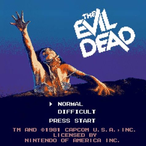 Horrorfilme als pixelige Nintendo Start-Screens
