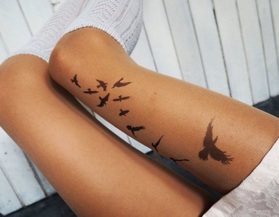 Rajstopy tatuażowe: rajstopy z tatuażami