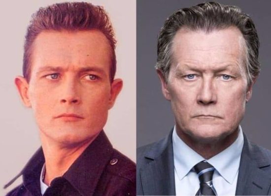 Robert Patrick was the iron villain T-1000. He's currently on the Scorpion series and his eyes still look the same as they did 20 years ago.