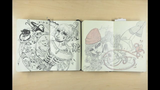 Los cuadernos de dibujo animados de Lauren YS