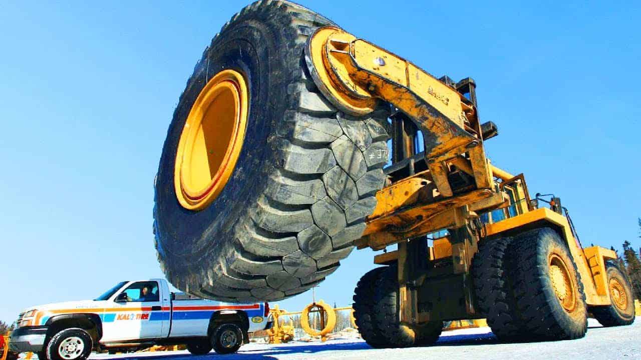 How huge tires are mended