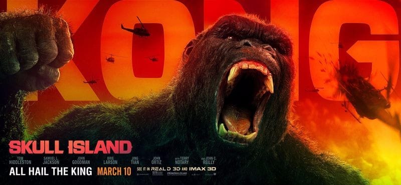 Kong: Skull Island - TV reklamları ve dörtlü afişler