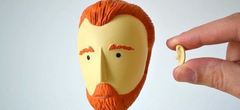 Van Gogh actionfigur med avtagbart öra