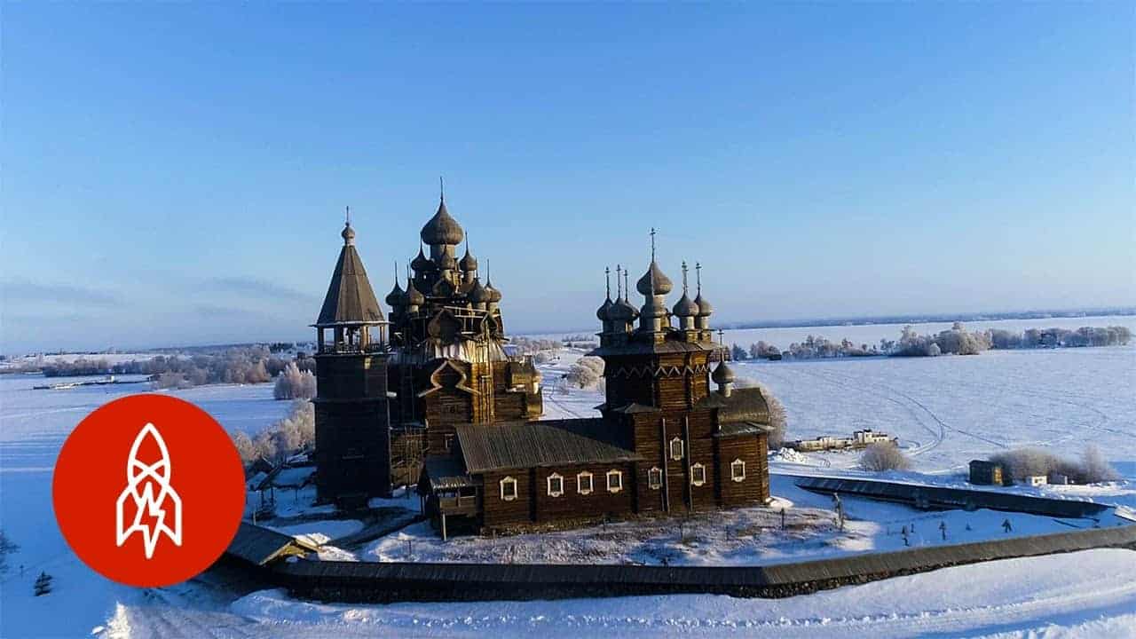 Die Kirchen der Kischi Insel sind komplett ohne Nägel gebaut