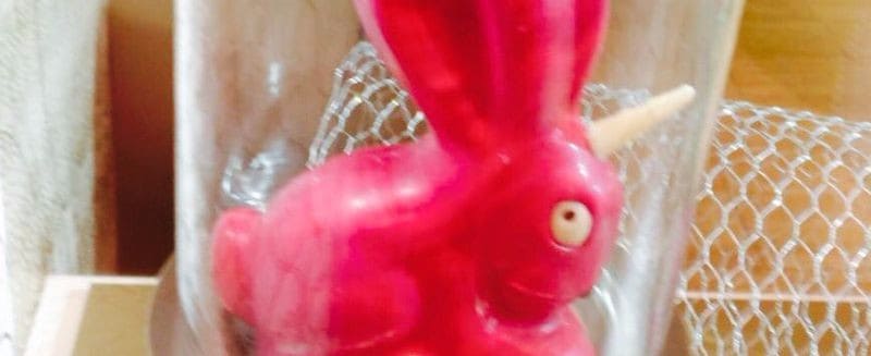Pinker Einhorn-Osterhase