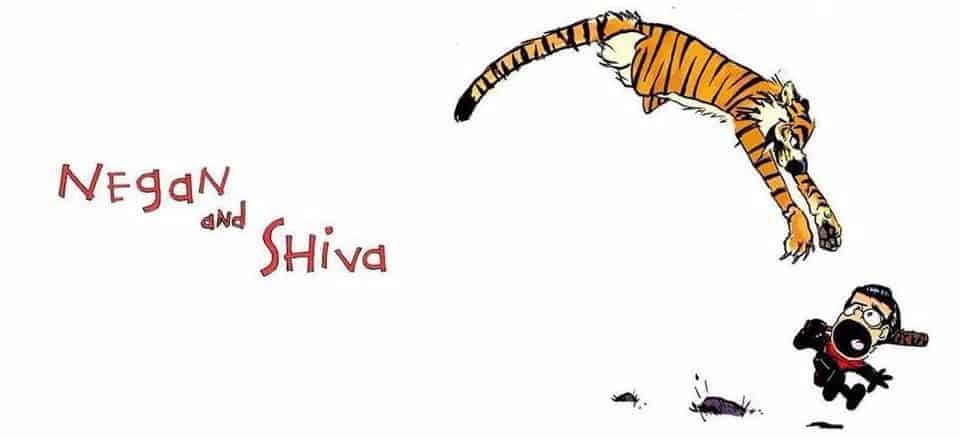Negan and Shiva: The Walking Dead meets Calvin and Hobbes