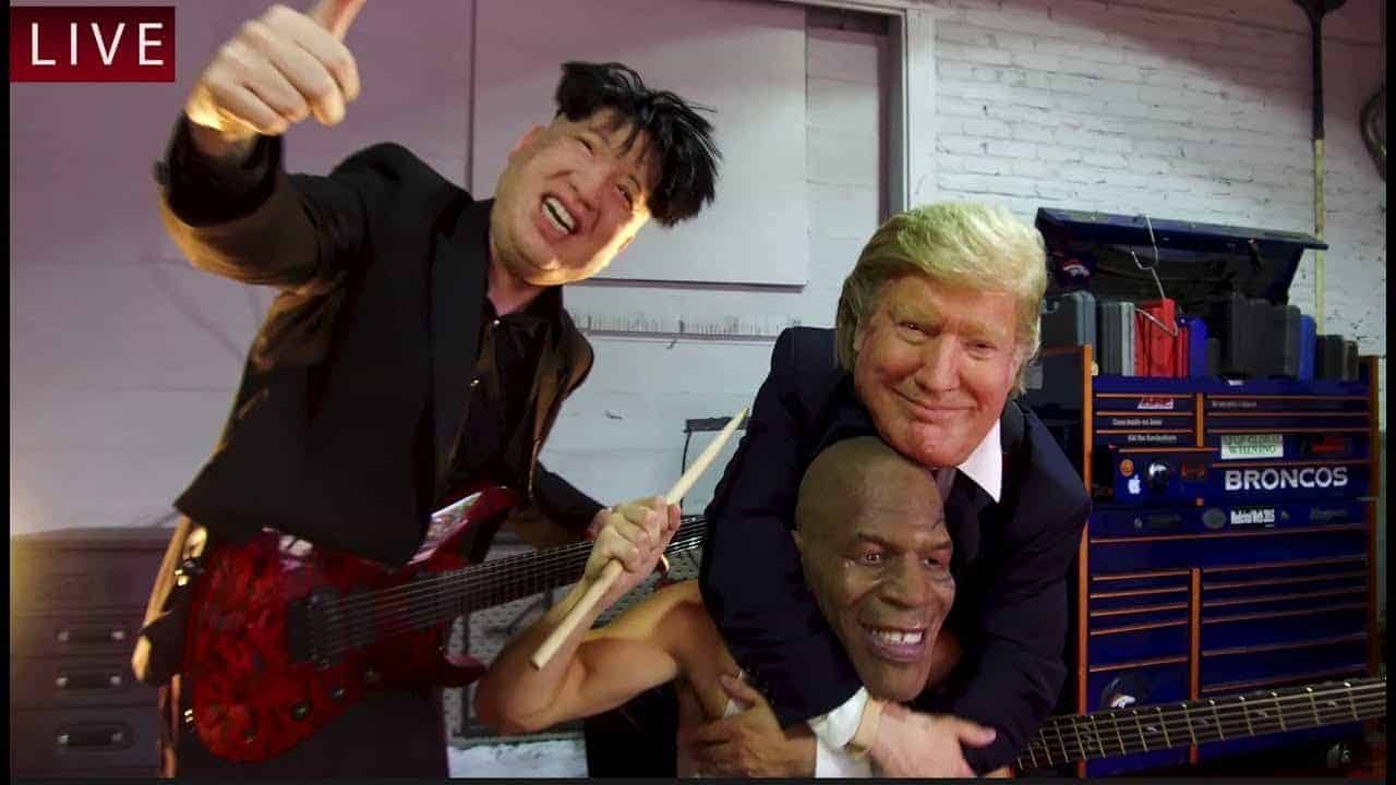 Nuclear Power Trio: Donald Trump, Kim Jong-un and Mike Tyson found a new prog metal supergroup