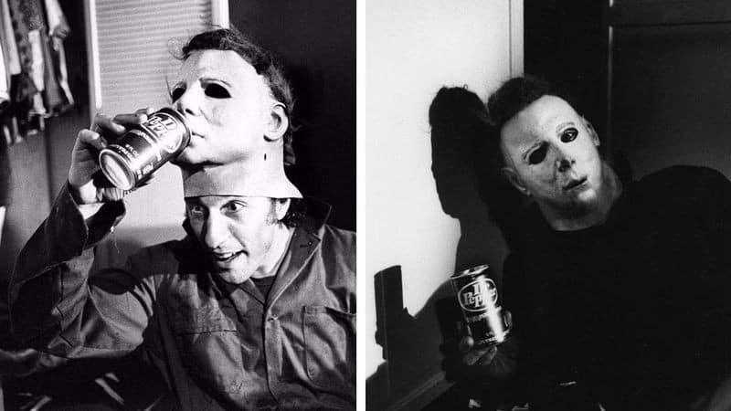 Behind the Scenes-foto's van de opnames van "Halloween" 1978