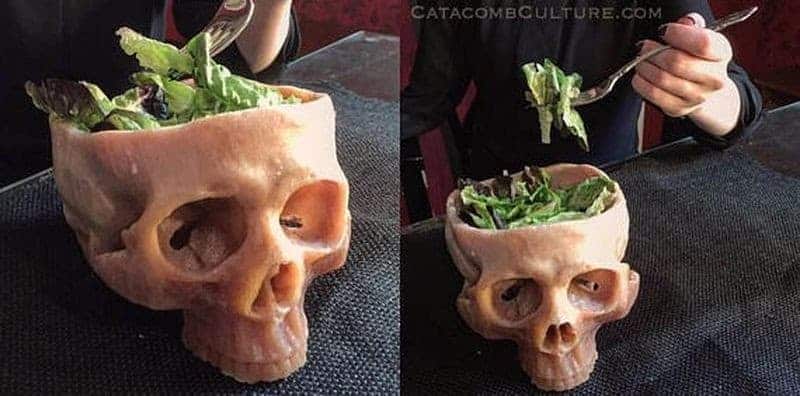 Human Skull Bowl - Schädel Schüssel