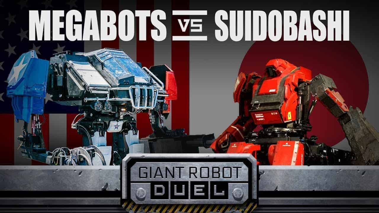 Giant Robot Duel: Giant robot battle between the USA and Japan