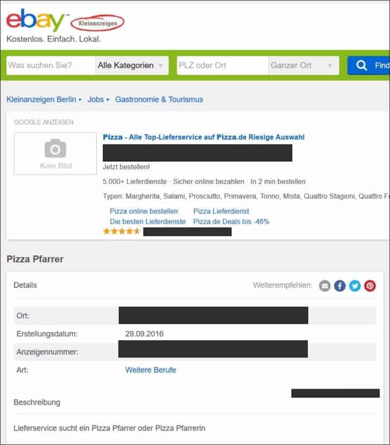 Dringend Pizza Pfarrer gesucht!