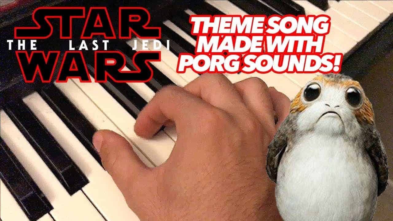Star Wars Theme komplett aus Porg Geräusche gemacht