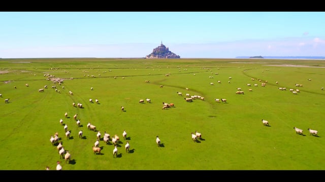 Grossartige Luftaufnahmen des Mont Saint-Michel