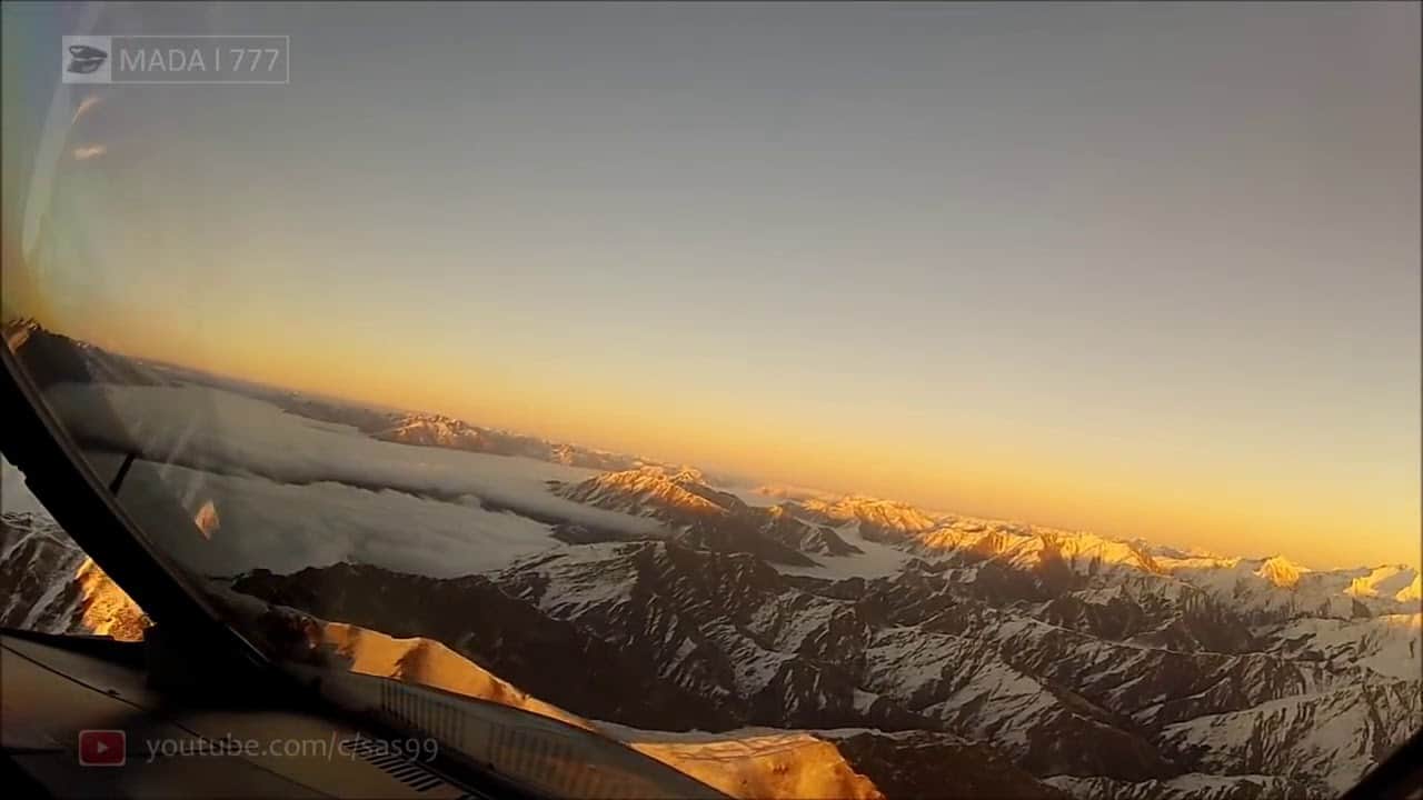 Sicht eines Piloten: Landeanflug auf Neuseeland