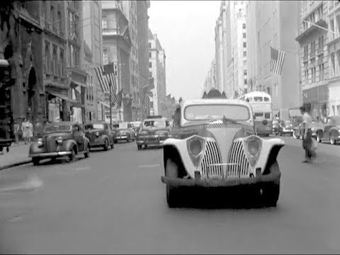 Car Dashcam aus dem Jahr 1945