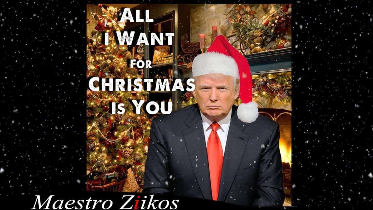Donald Trump sings «All i want for Christmas»