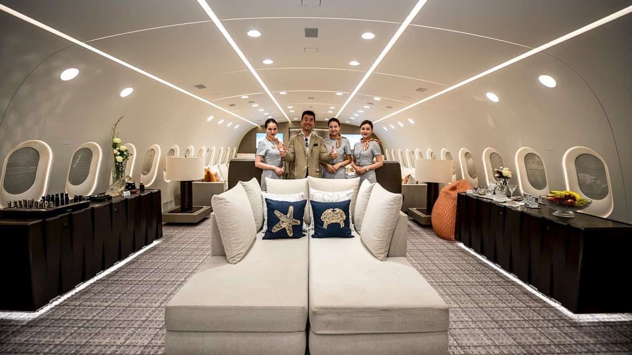 Eine Boeing 787 Dreamliner als Privatjet