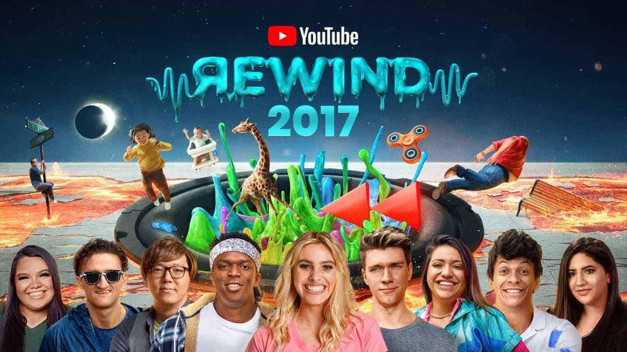 Převíjení vzad YouTube 2017