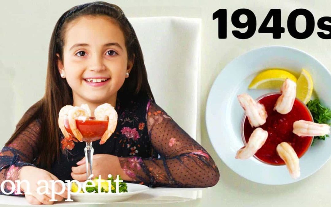 Kinder versuchen die teuersten Essen der letzten 100 Jahre