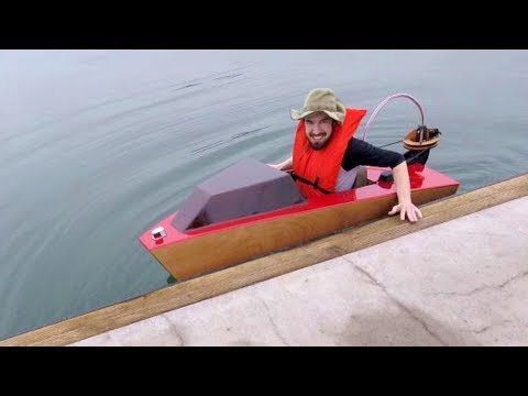 Kompletter Bausatz für ein Mini-Motorboot