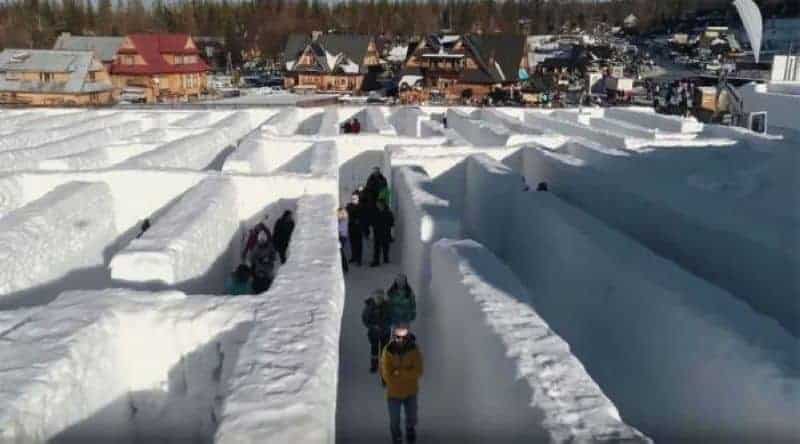 Snowlandia Zakopane 2017, Największy Śnieżny Labirynt na świecie