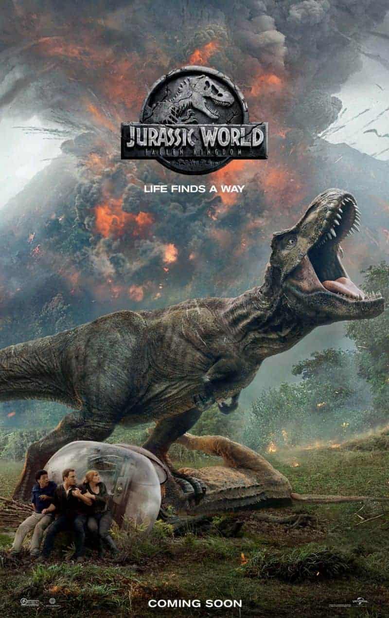 Jurassic World: Das Gefallene Königreich Wandbild 131x62 Cm - 4-teilige Foto-Komposition Auf Holz | XXL Film-Dekoration