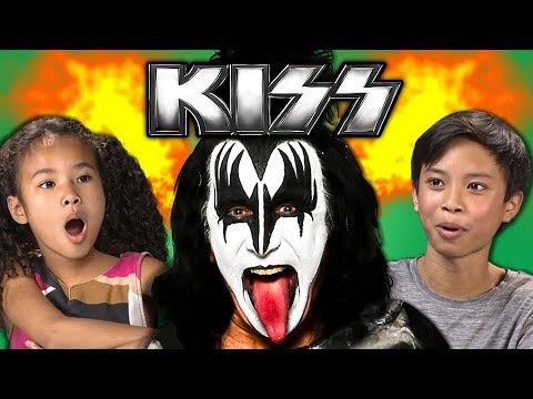 Children see and hear KISS for the first time