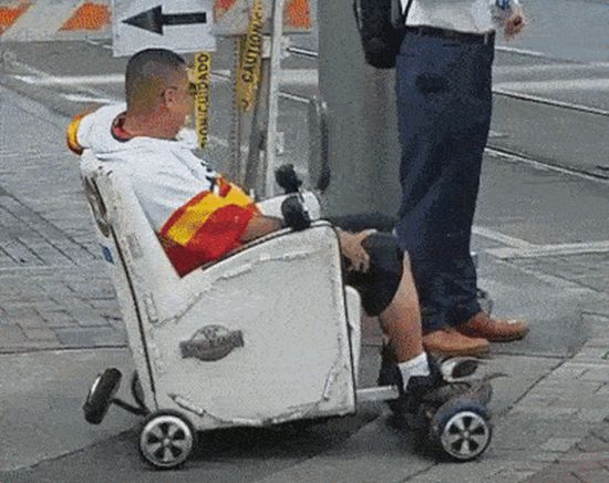 Fahrender Hover-Board-Sessel