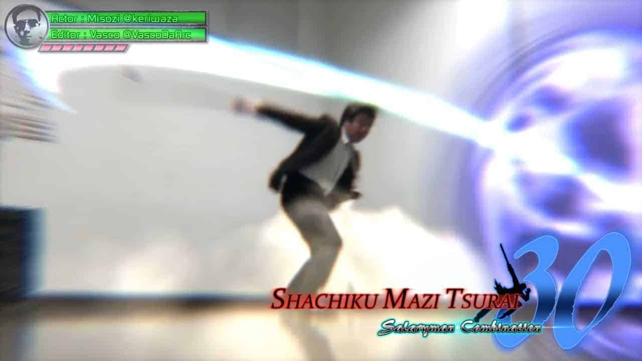 Schwertkunst mit Retrogame Sounds und Effekten