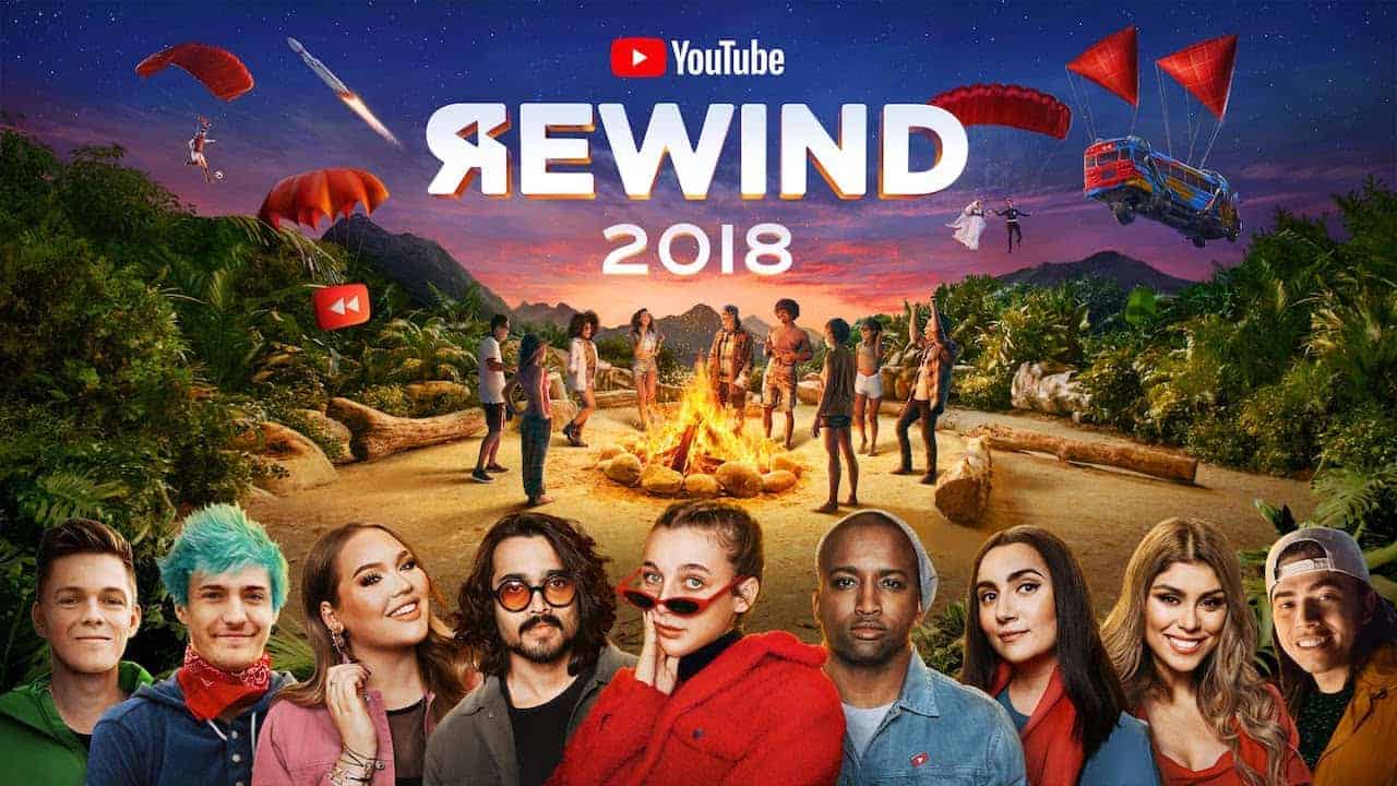 Převíjení vzad YouTube 2018