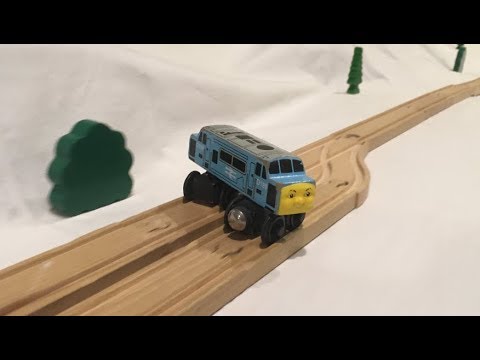 Coole Stunts mit der Holzeisenbahn