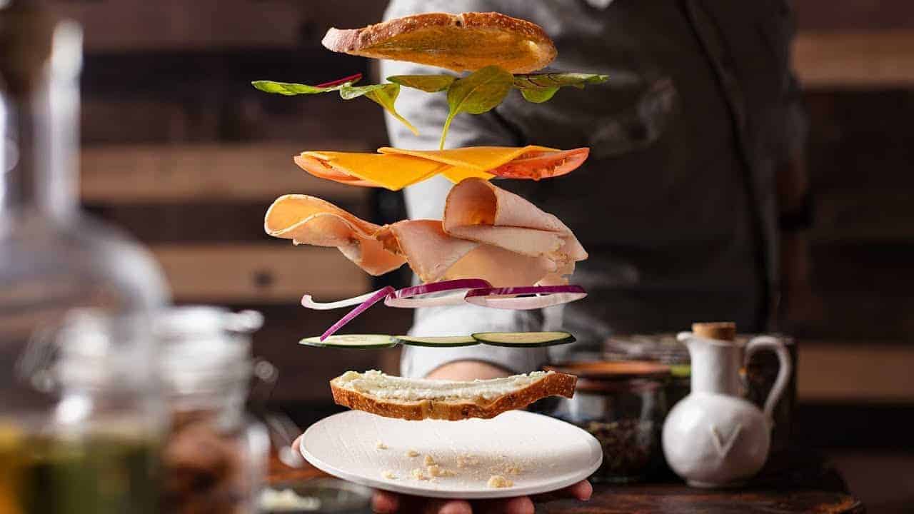 Wie Flying Food-Fotos gemacht werden